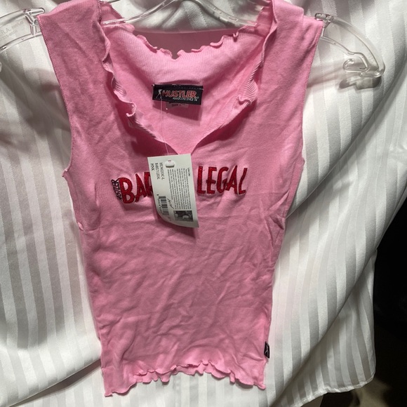 Ladies pink Hustler Barely legal tank top - Picture 1 of 8